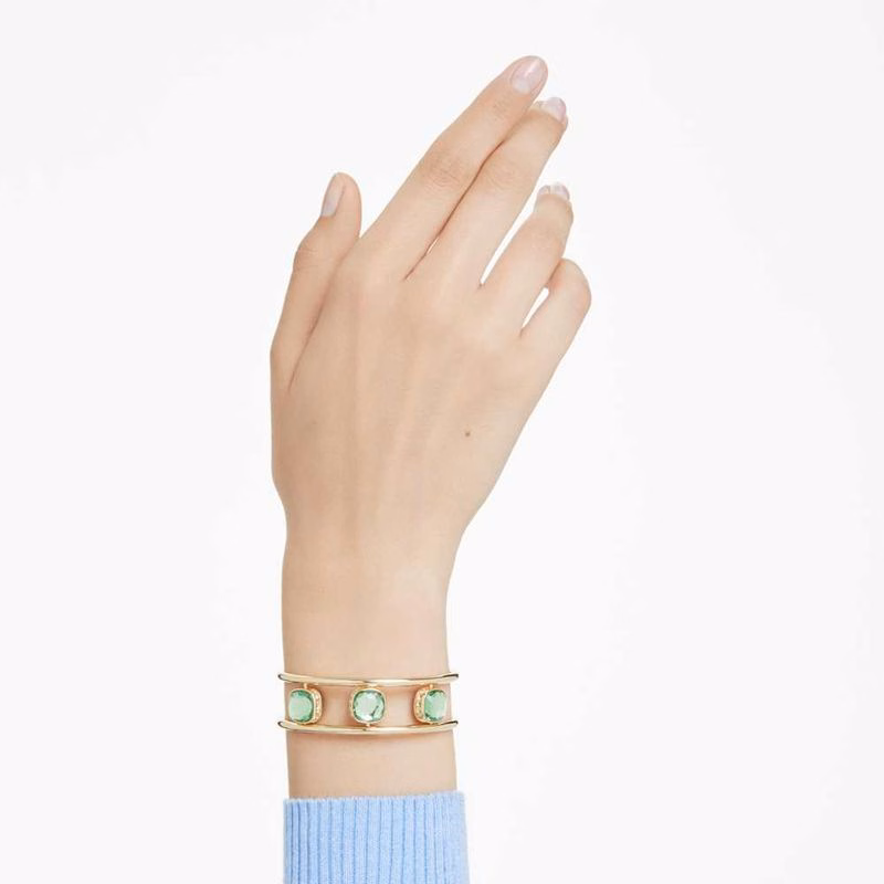 Chroma-Armband, Kuddslipat, GröNt, GuldpläTerat