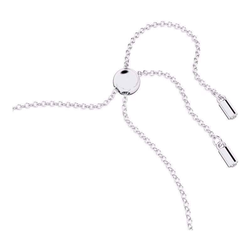 Swarovski Infinity Heart Armband, Vitt, RodiumpläTerat