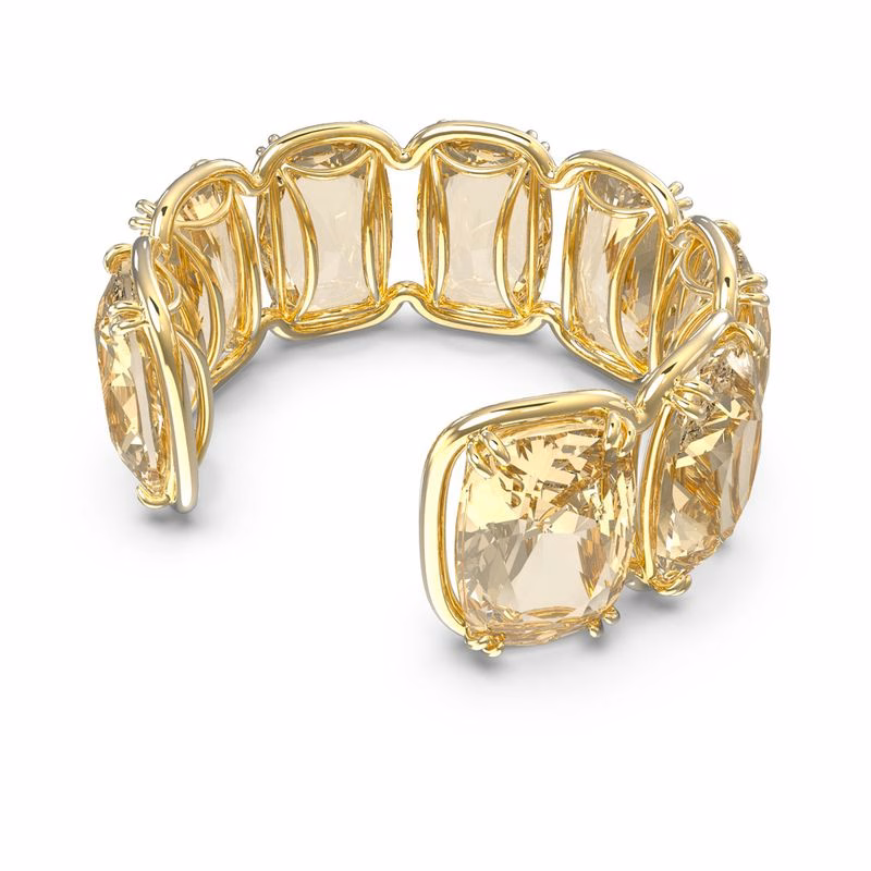 Harmonia-Armband, Stora Flytande Kristaller, GuldfäRgad, GuldpläTerad