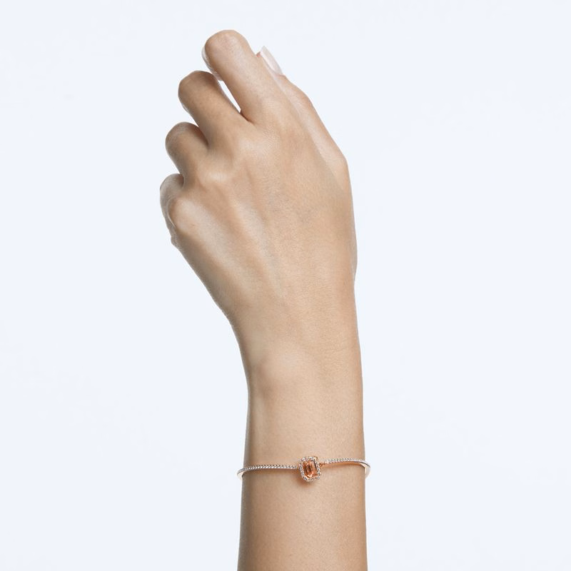 Millenia-Armband, åTtkantig Swarovski-Zirkonia, Rosa, RoséGuldpläTerad