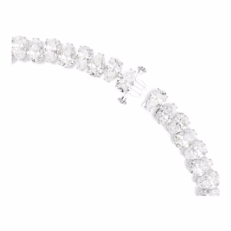 Matrix Halsband, PäRonslipat, Vitt, RodiumpläTerat