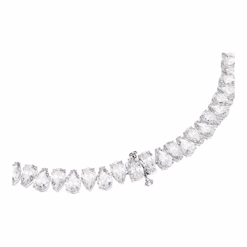 Matrix Halsband, PäRonslipat, Vitt, RodiumpläTerat