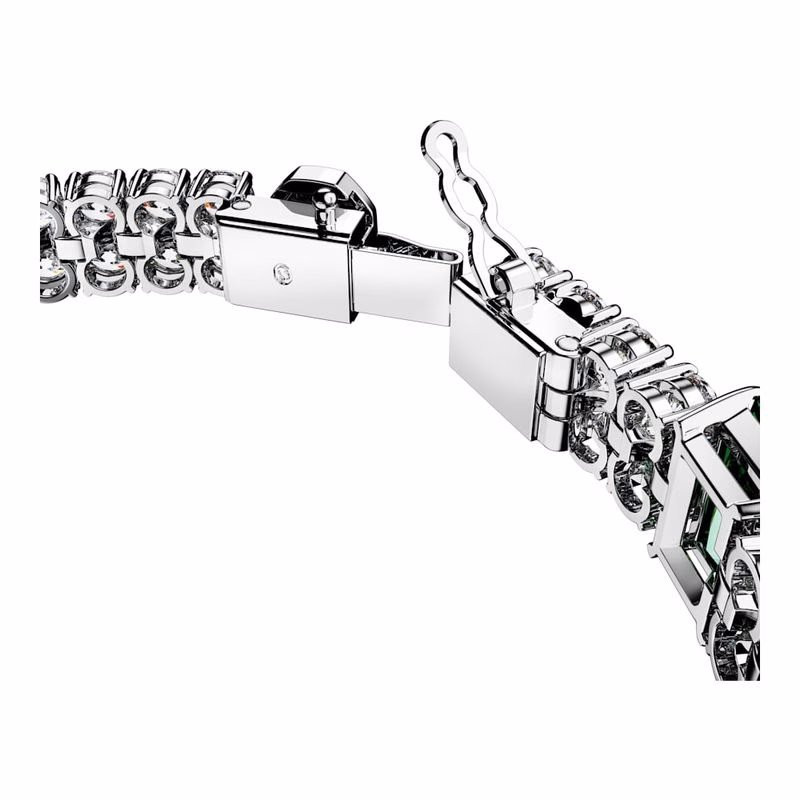 Matrix Tennisarmband, Blandade Storlekar, GröNt, RodiumpläTering