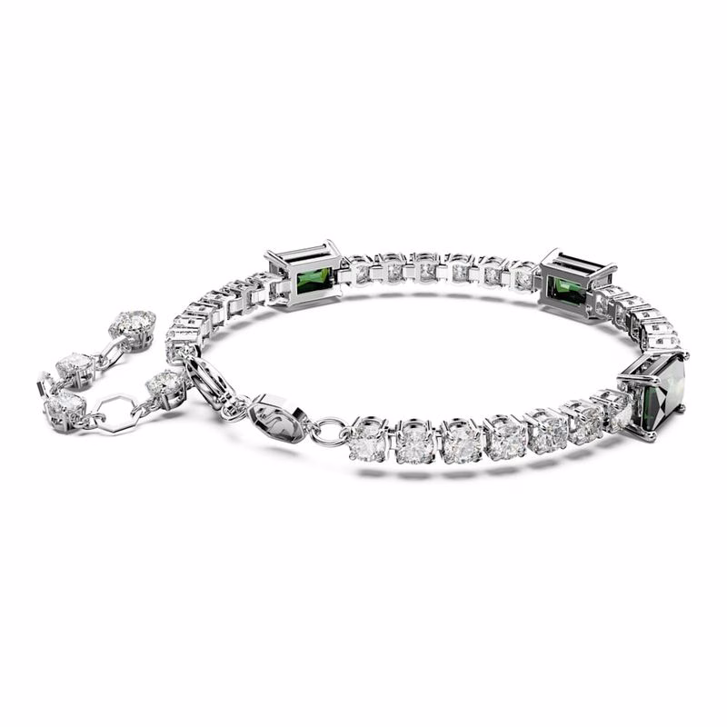 Matrix Tennisarmband, Blandade Storlekar, GröNt, RodiumpläTerat