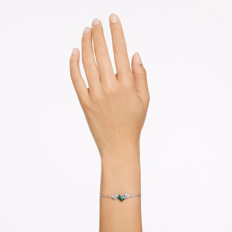 Mesmera-Armband, Blandade Storlekar, GröNt, RodiumpläTerat