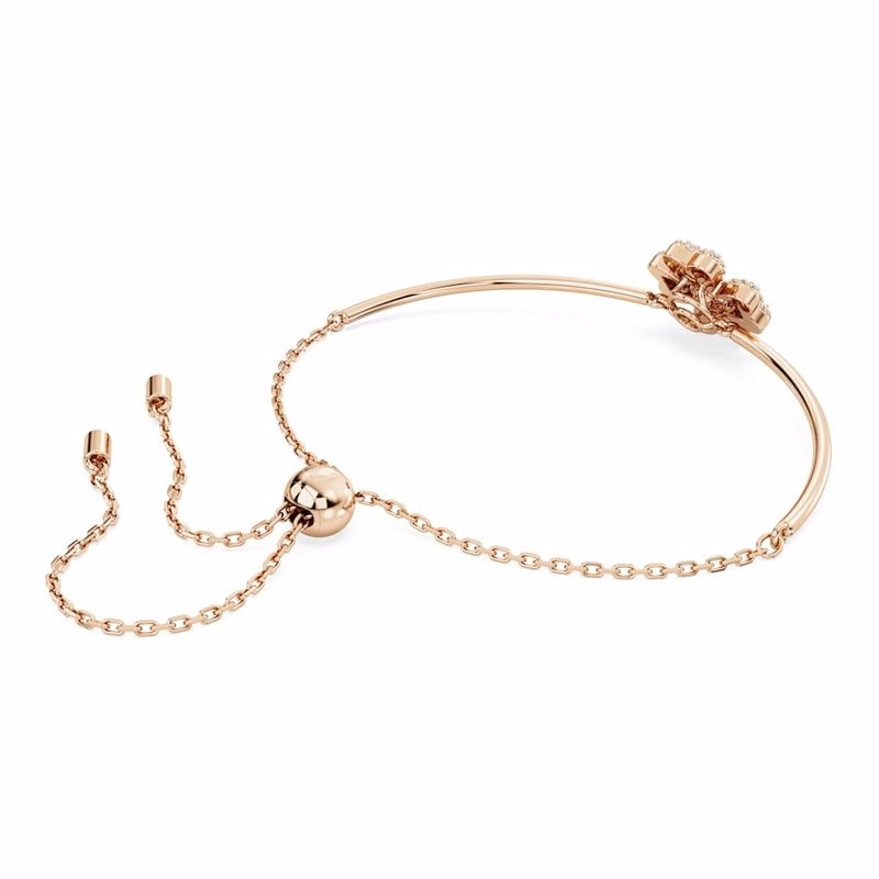 Idyllia Armband, KlöVer, Vit, RoséGuldpläTering
