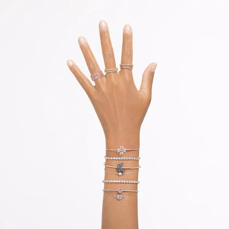 Idyllia Armband, KlöVer, Vit, RoséGuldpläTering