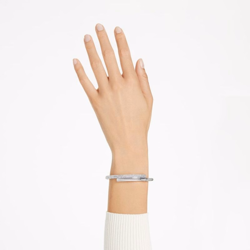 Dextera-Armband, Magnetiskt LåS, Vit, RodiumpläTerad