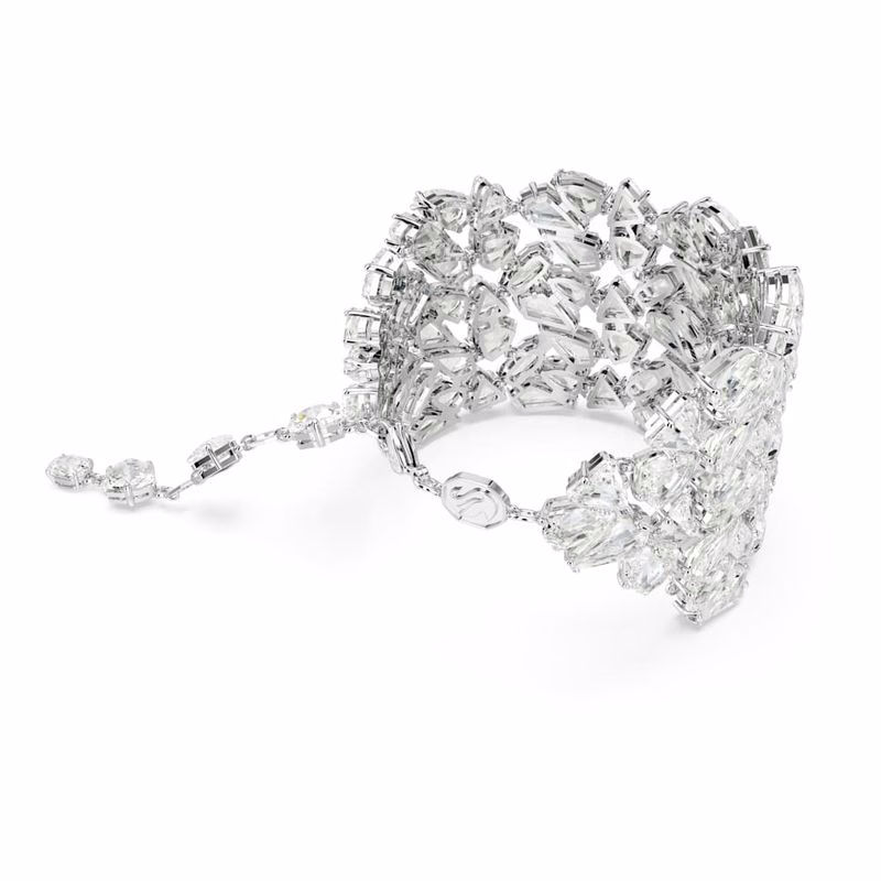 Mesmera-Armband, Blandade Storlekar, Vit, RodiumpläTering