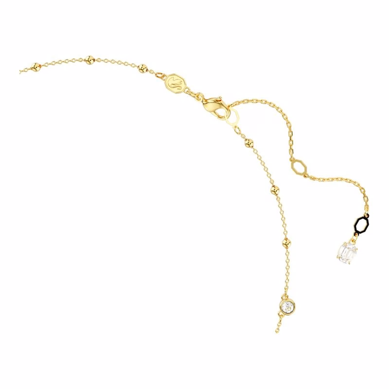 Imber Halsband, Rund Slipning, Distribuerad Design, Vit, GuldpläTering