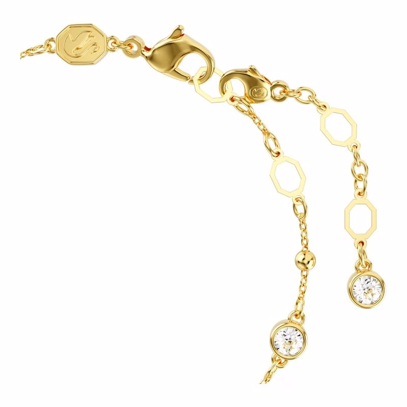 Imber-Armband, Rund Slipning, Vit, GuldfäRgad BeläGgning