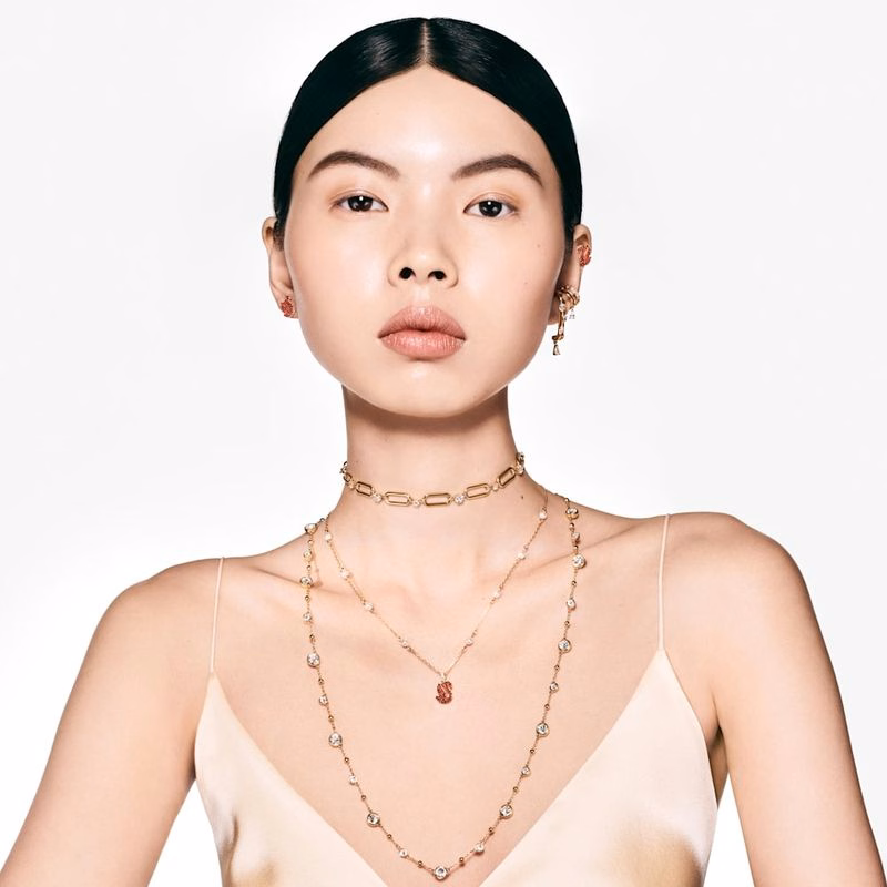 Constella Halsband, Vitt, GuldfäRgat öVerläGg