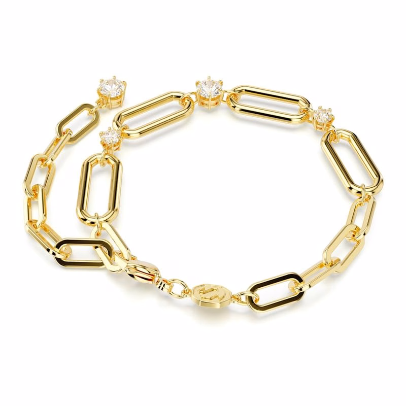 Constella Armband, Vit, GuldpläTering