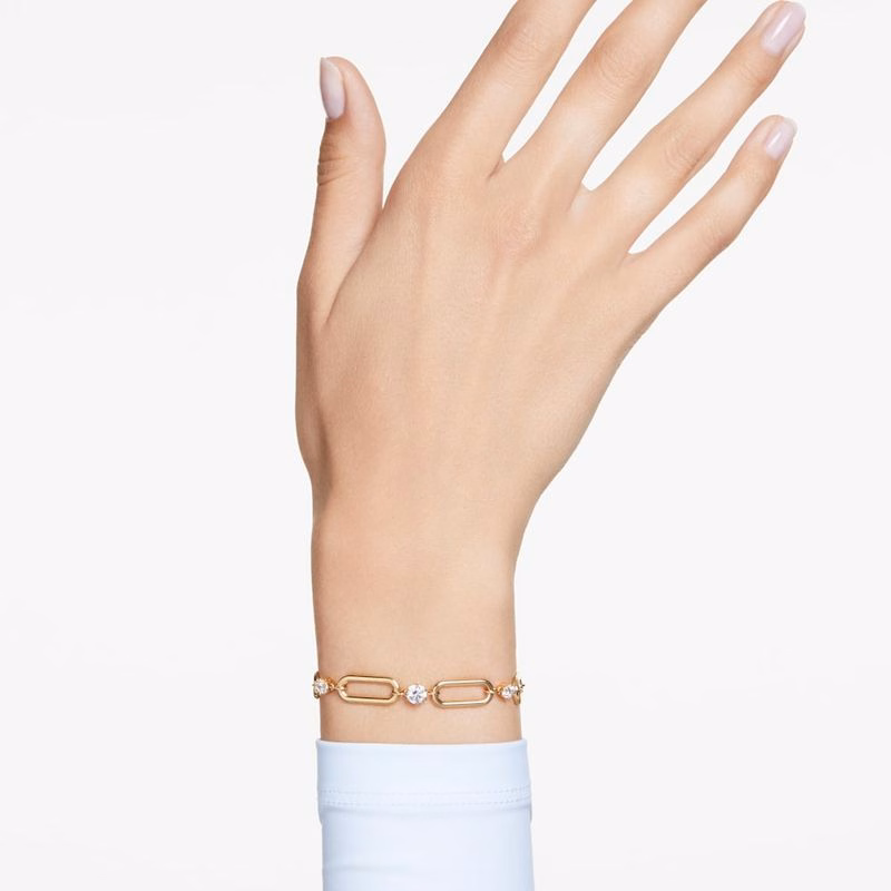 Constella Armband, Vit, GuldpläTering