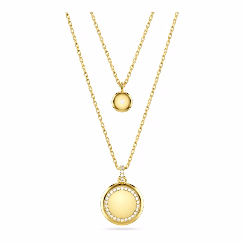 Meteora Layered Pendant, Vit, GuldfäRgad BeläGgning