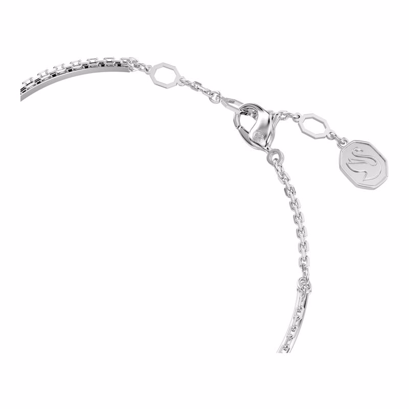 Meteora-Armband, Vitt, RodiumpläTering