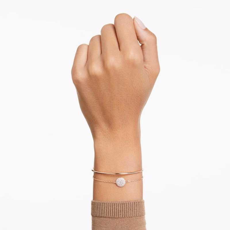 Meteora-Armband, Vitt, RoséGuldpläTerat