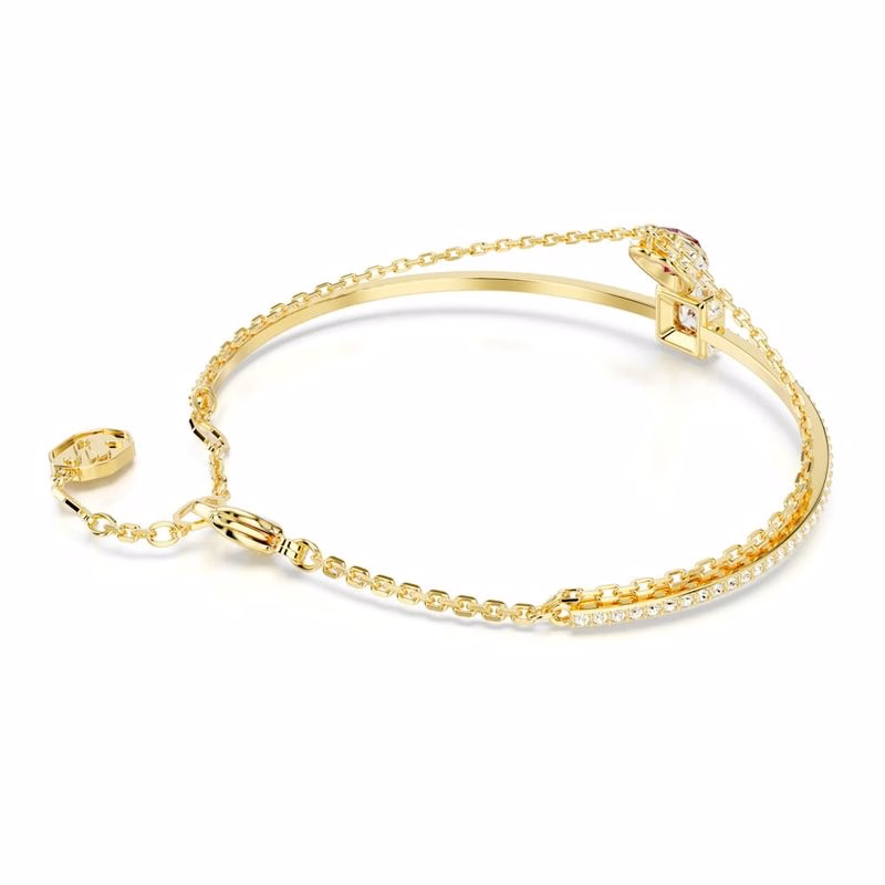 Stilla Armband, HjäRta, RöTt, GuldpläTerat