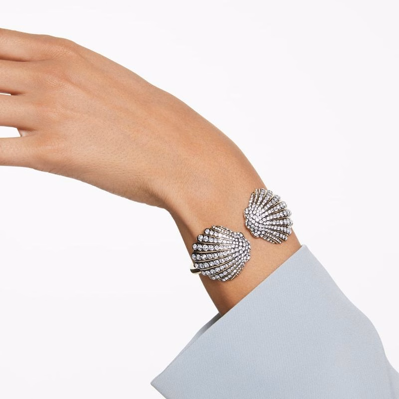 Idyllia Armband, SnäCkskal, Vit, GuldpläTerad