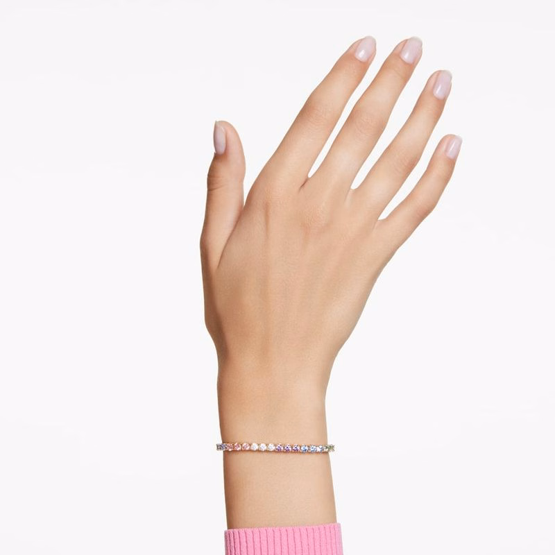 Matrixarmband, Rund Slipning, FlerfäRgad, GuldfäRgad BeläGgning