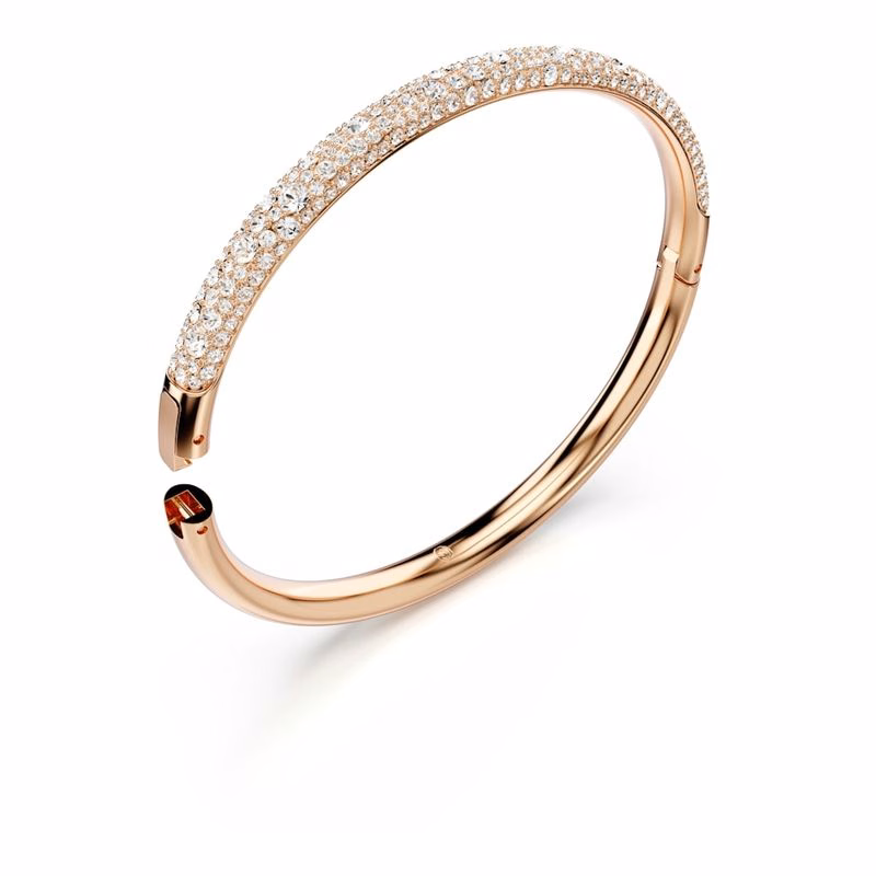 Meteora-Armband, SnöPavé, Vit, RoséGuldpläTerad