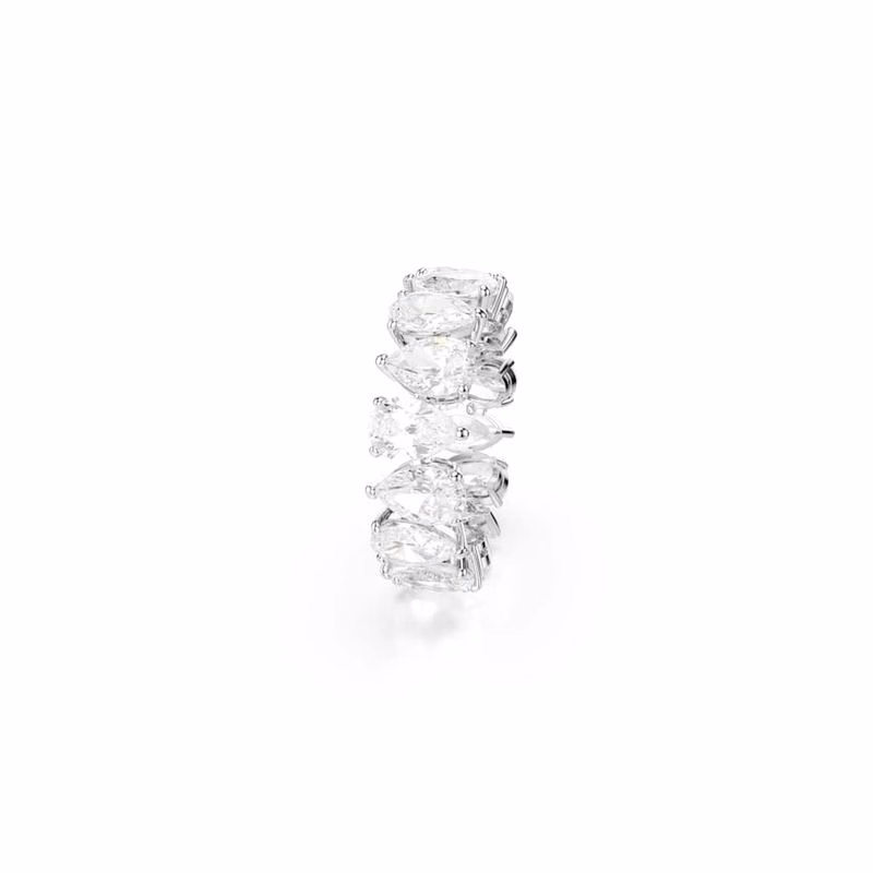 Matrix Vittore Ring, PäRonslipad, Vit, SilverfäRgad Finish