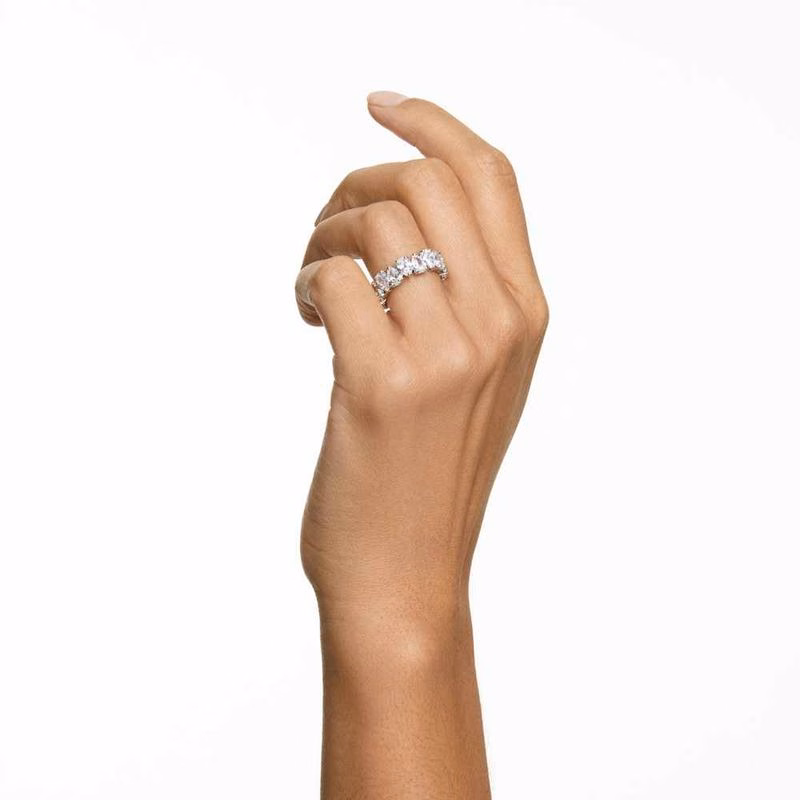 Matrix Vittore Ring, PäRonslipad, Vit, SilverfäRgad Finish