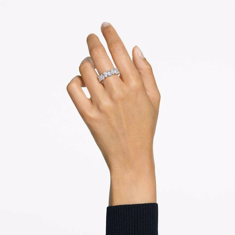 Matrix Vittore Ring, PäRonslipad, Vit, SilverfäRgad Finish