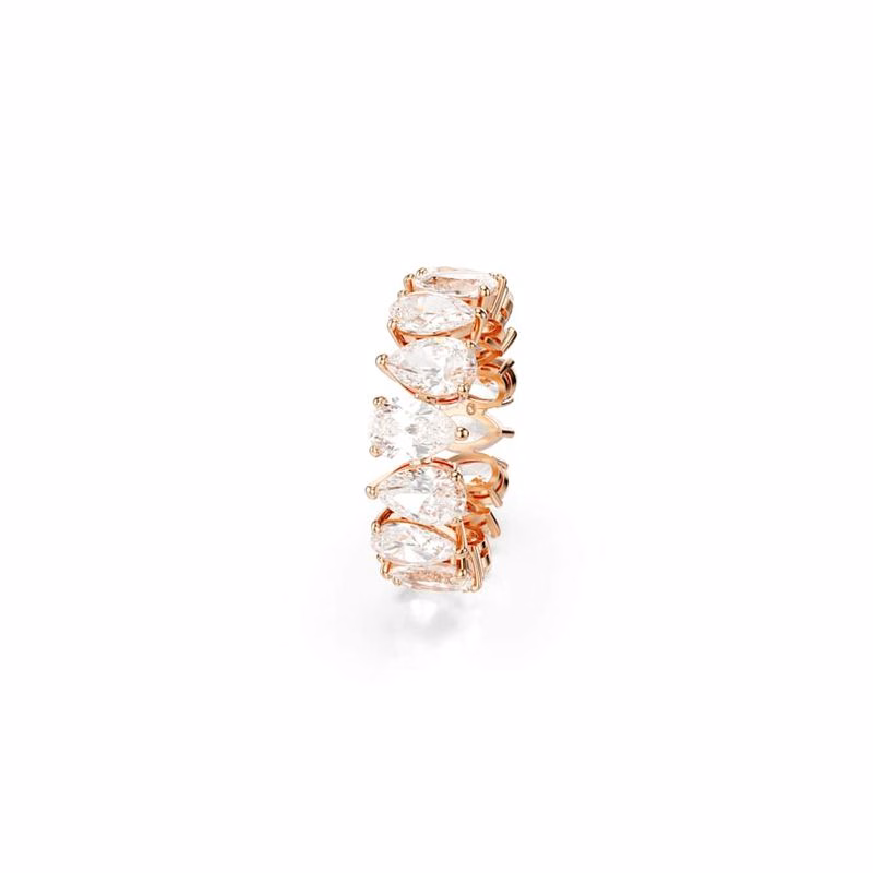 Matrix Vittore Ring, PäRonslipad, Vit, RoséGuldtonad Finish