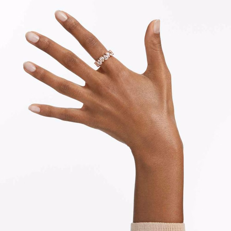 Matrix Vittore Ring, PäRonslipad, Vit, RoséGuldtonad Finish
