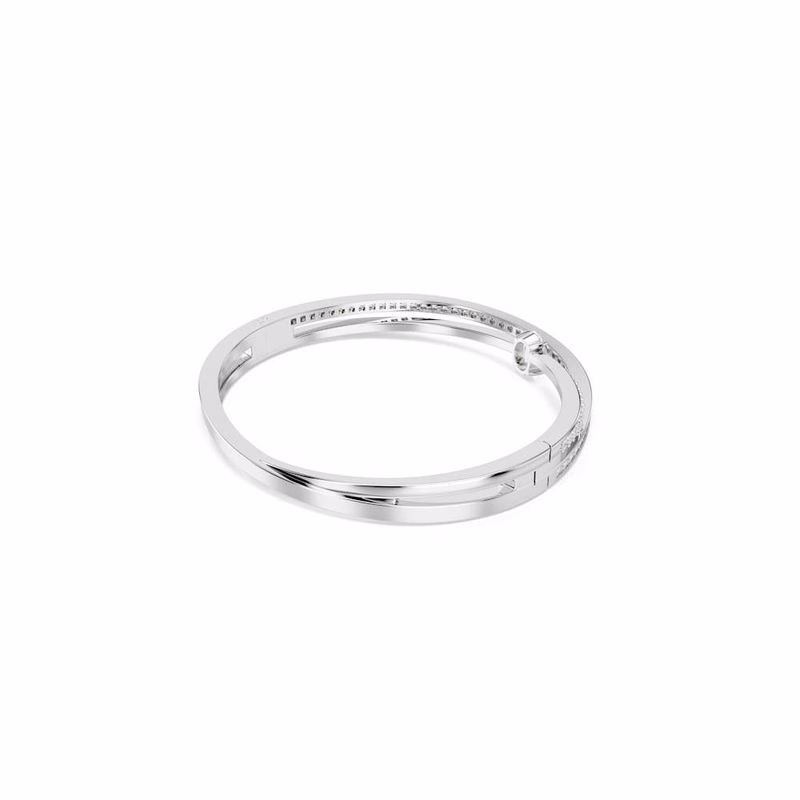 Hyperbola-Armband, Blandade Storlekar, Vit, RodiumpläTerad