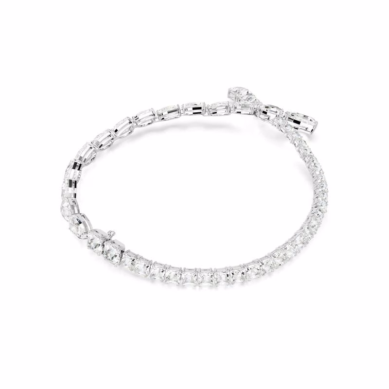 Matrix Halsband, Blandade Storlekar, Vit, RodiumpläTerad