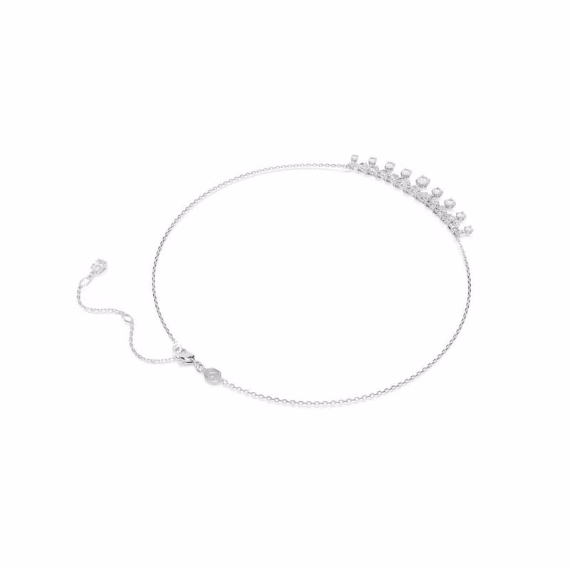 Idyllia Halsband, Blandade Storlekar, SnöFlinga, Vit, RodiumpläTerad