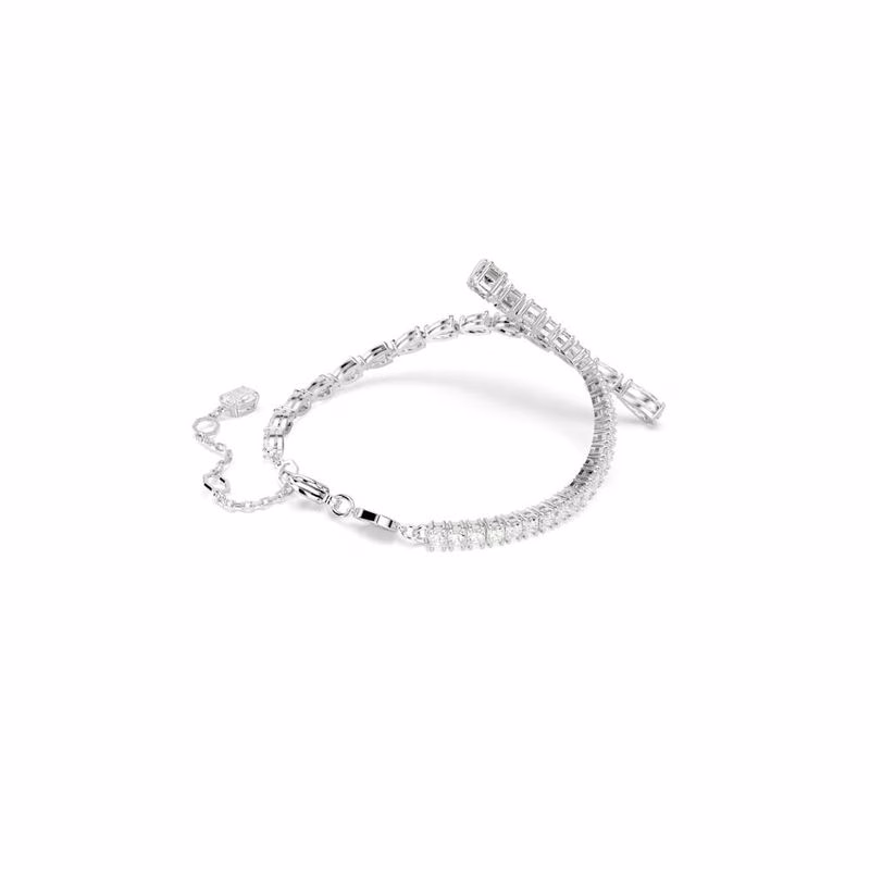 Matrixarmband, Blandade Storlekar, Vit, RodiumpläTerad