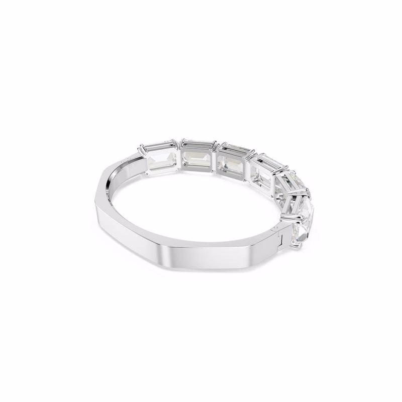 Millenia-Armband, åTtkantig Slipning, Vit, RodiumpläTerad