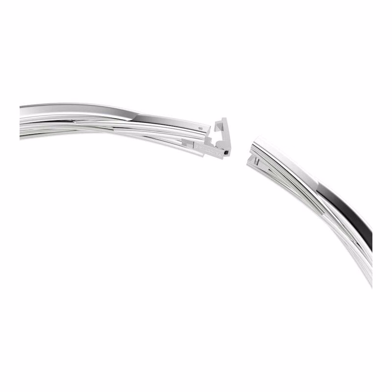 Hyperbola Choker, Blandade Storlekar, Vit, Kombination Av Metallfinish