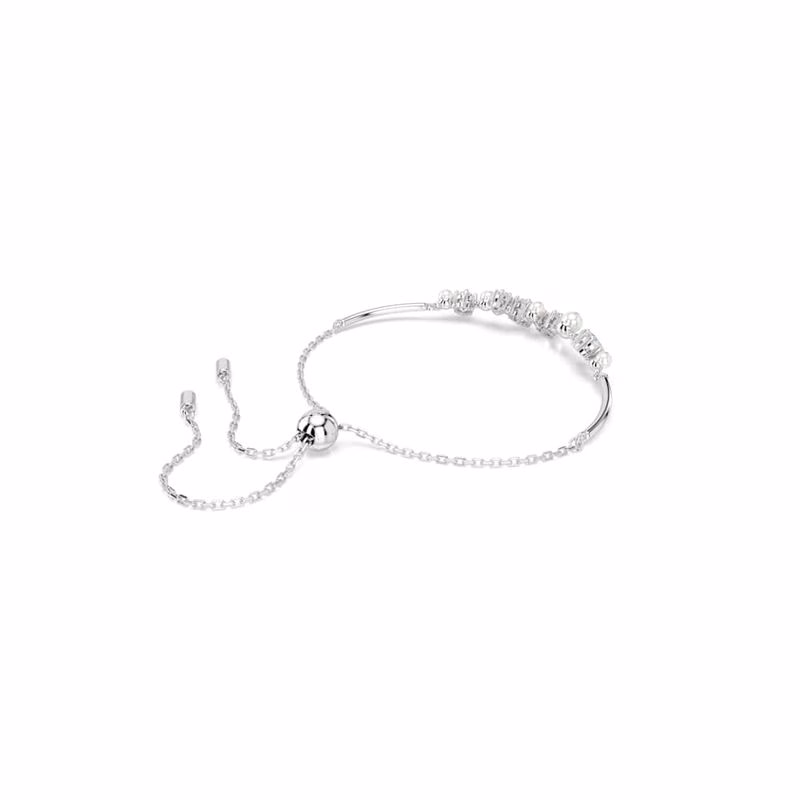 Constella Armband, KristallpäRla, Runda Slipningar, Vit, RodiumpläTerad