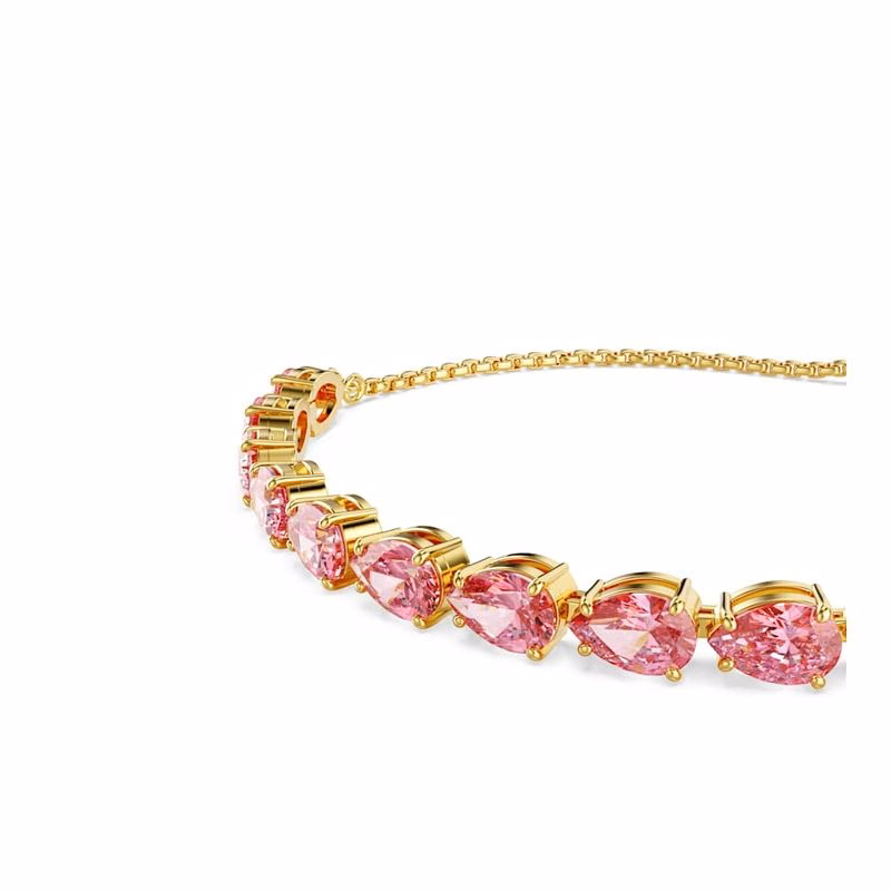 Matrix Armband, PäRonslipat, Rosa, GuldpläTerat
