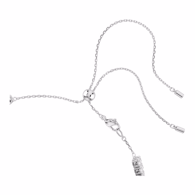 Matrix Choker, Rund Slipning, Vit, RodiumpläTerad