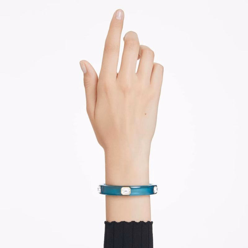Dulcis-Armband, åTtkantigt Slipat, BlåTt, GuldpläTerat