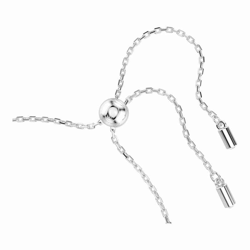 Ariana Grande X Swarovski-Armband, KristallpäRla, Rund Slipning, Vit, RodiumpläTerad