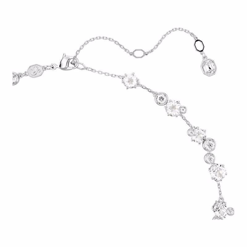 Constella Halsband, Rund Slipning, Vit, RodiumpläTerad