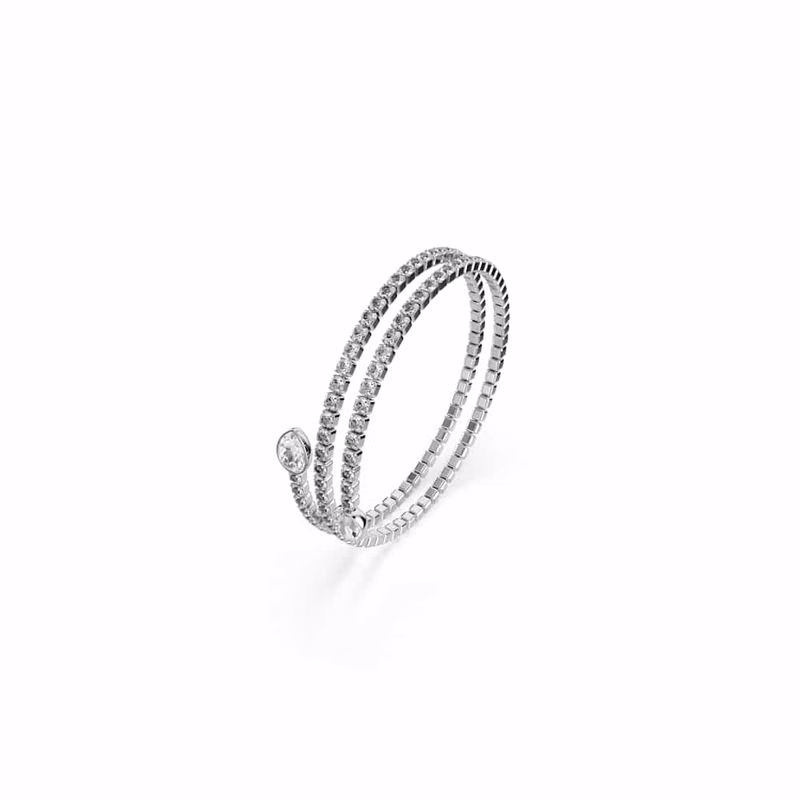 Vridbart Armband, PäRonskuret, Vit, Blandade Metallfinisher