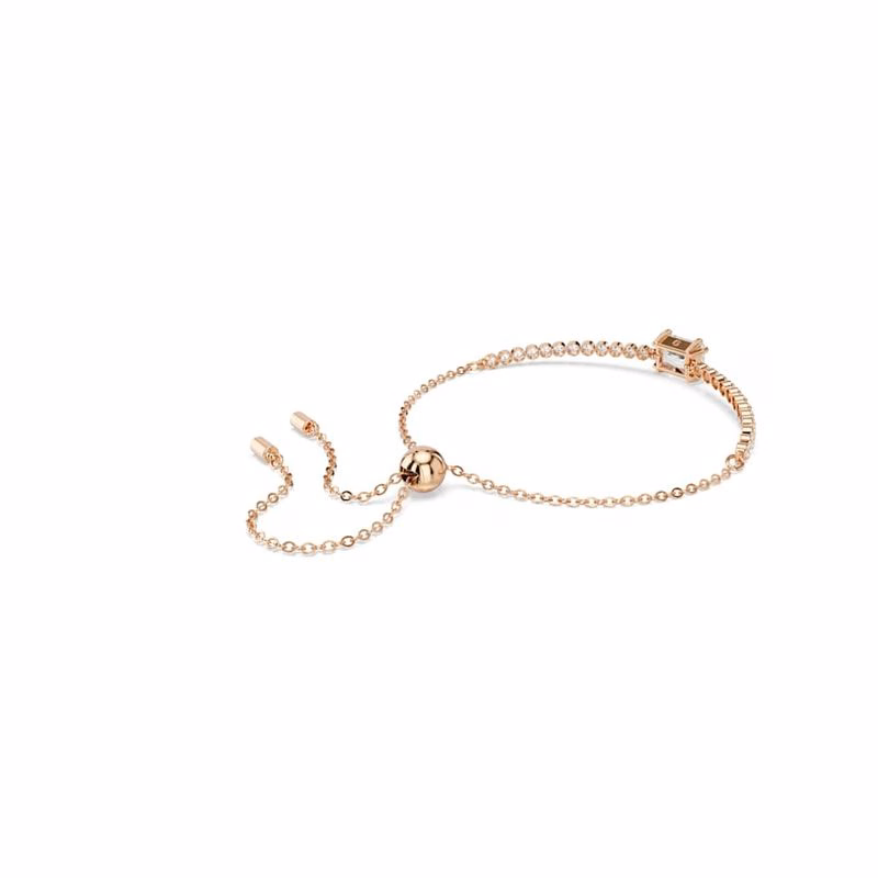 Matrix Tennisarmband, Blandade Storlekar, Vit, RoséGuldpläTerad