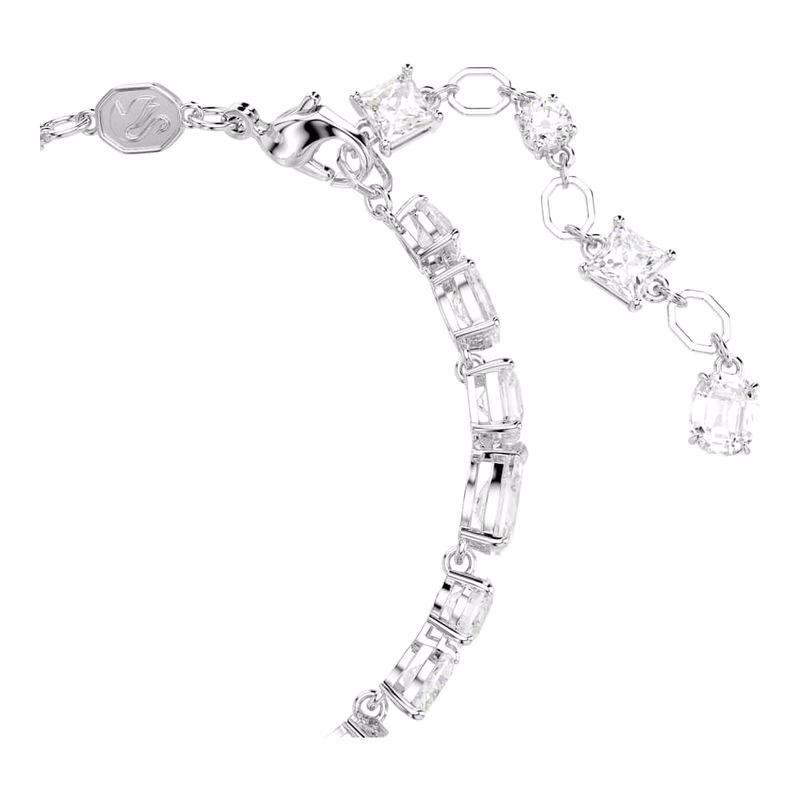 Mesmera-Armband, Blandade Storlekar, Vit, RodiumpläTerad