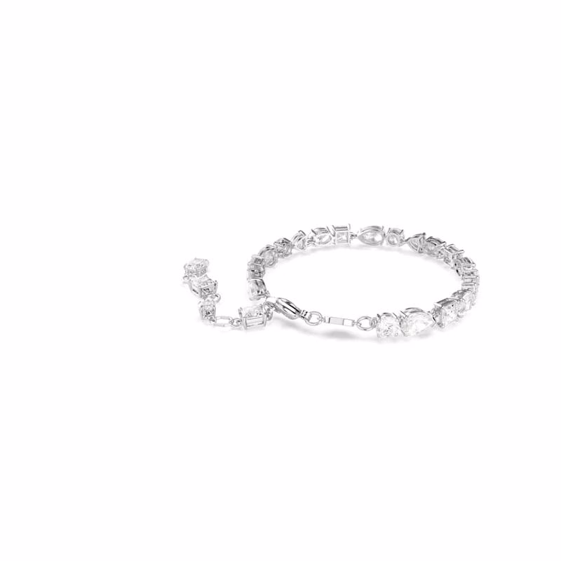 Mesmera-Armband, Blandade Storlekar, Vit, RodiumpläTerad