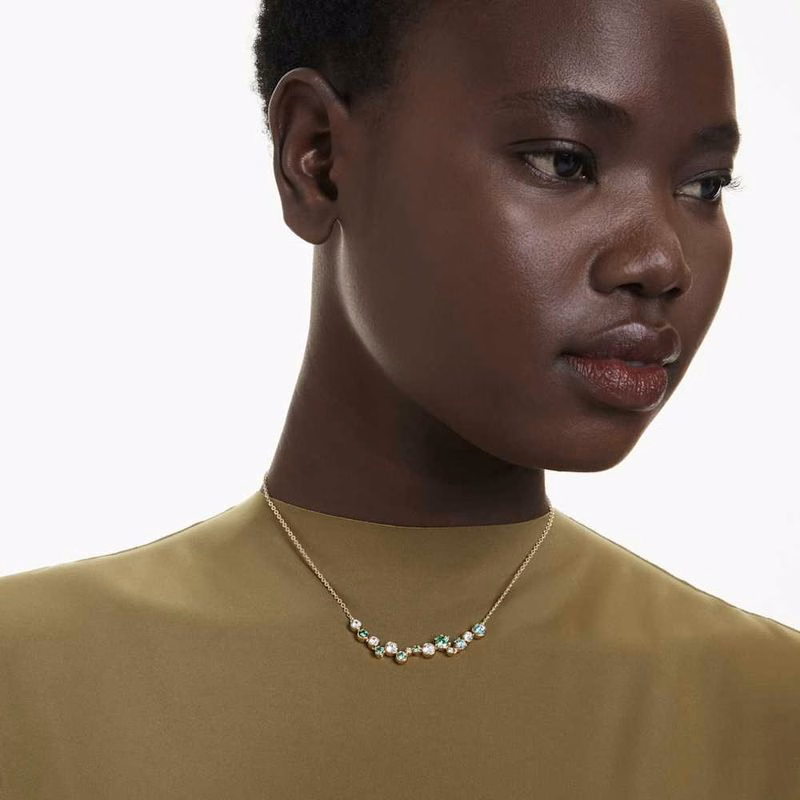 Constella Halsband, Blandade Storlekar, GröN, GuldpläTerad