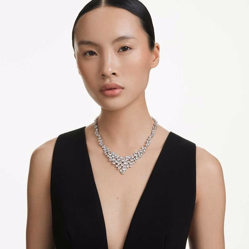 Constella Halsband, Blandade Storlekar, SpäNne, Vit, RodiumpläTerad