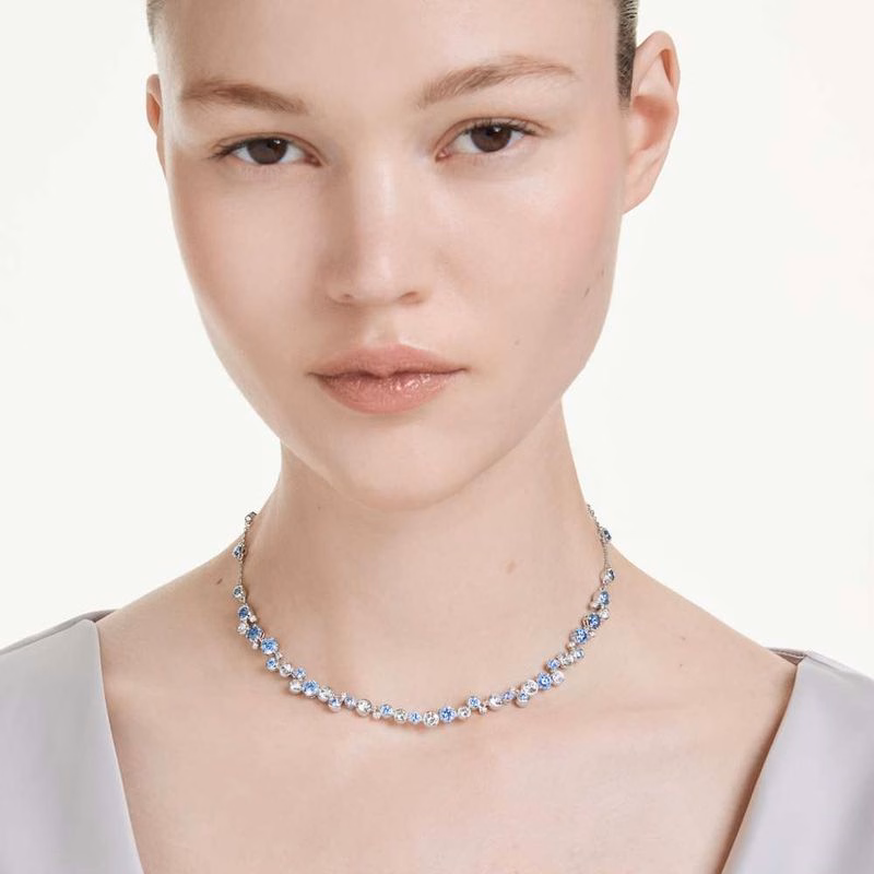 Constella Halsband, Blandade Storlekar, Blå, RodiumpläTerad