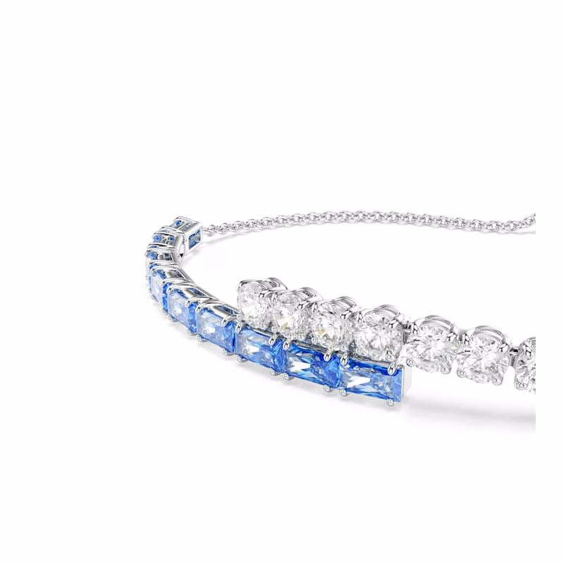 Matrixarmband, Blandade Storlekar, BlåTt, RodiumpläTerat